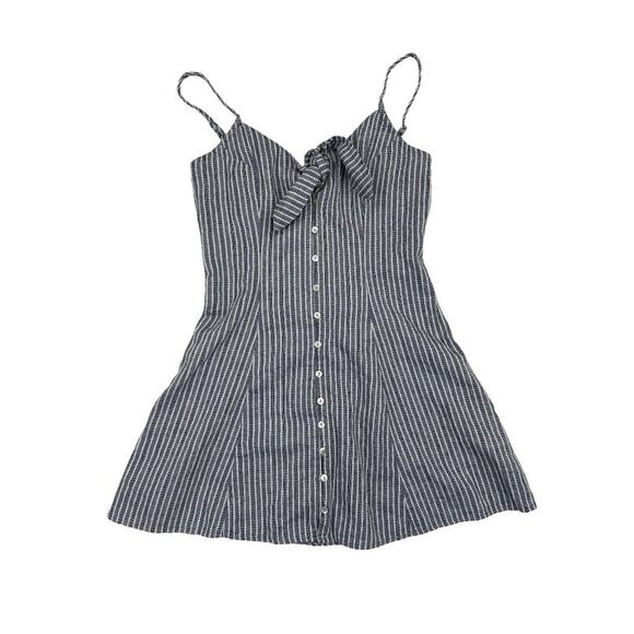 Some Days Lovin - Stepping Out Striped Mini Dress in Blue & White - Picture 1 of 5
